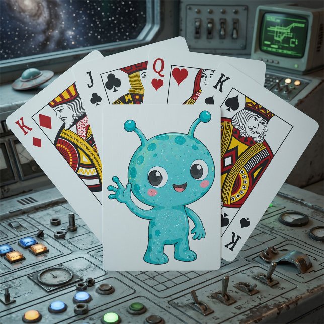 Baraja De Cartas Bebé Alien Espacial Monstruo Adorable (Subido por el creador)