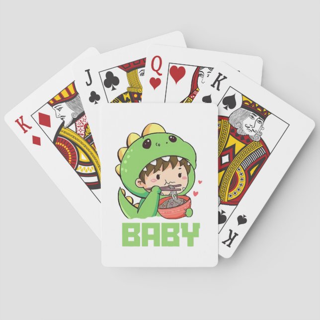 Baraja De Cartas bebé godzilla (Reverso)