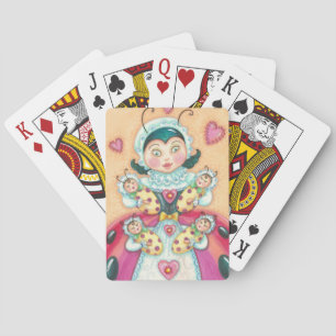 Baraja De Cartas Bebé Ladybugs Mamá JUGANDO TARJETAS Poker
