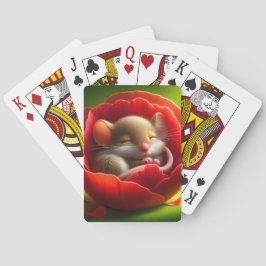Baraja De Cartas Bebé muy adorable mientras duerme el ratón