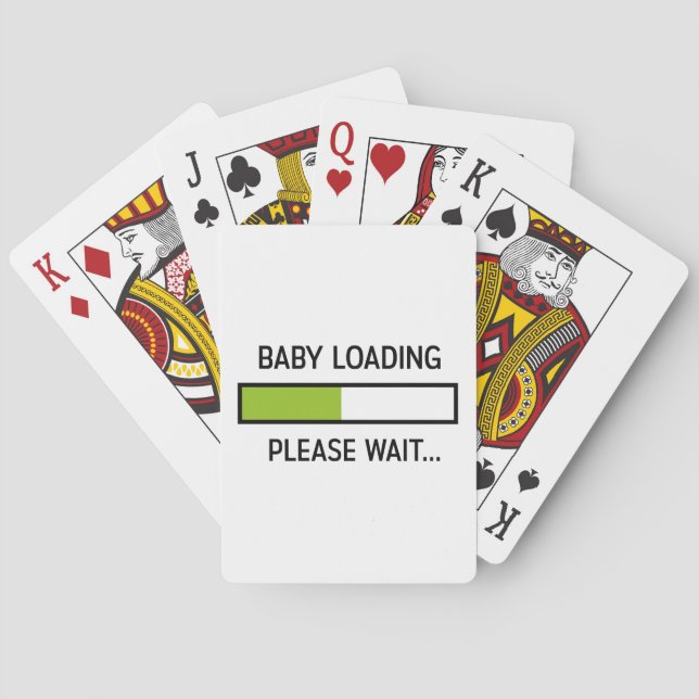 Baraja De Cartas Bebé que carga los nuevos regalos de la mamá del (Reverso)