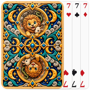 Baraja De Cartas Bebé Quimera Adorable, Mitológico