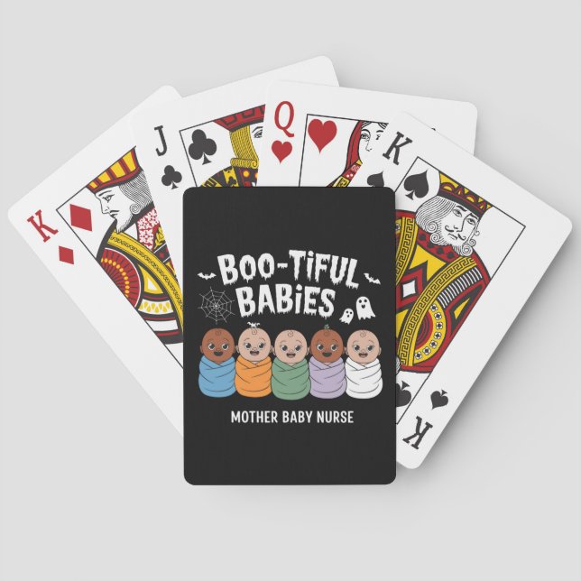 Baraja De Cartas Bebés Bootious Madre Nursi Halloween (Reverso)