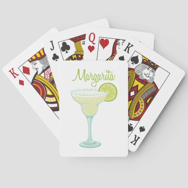 Baraja De Cartas bebida Margarita (Reverso)