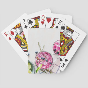 Baraja De Cartas bebidas de limón de arándano