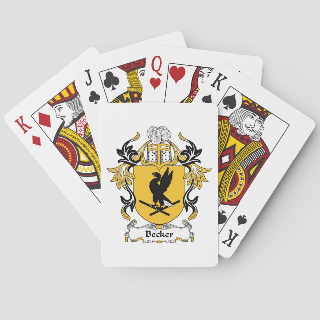 Baraja De Cartas Becker Family Crest (Reverso)