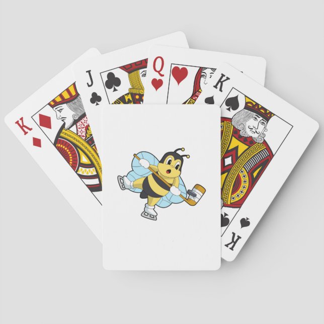 Baraja De Cartas Bee Hockey sobre hielo Palo de hockey sobre hielo (Reverso)