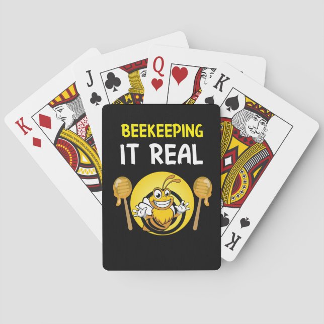 Baraja De Cartas Beekeeper Art BeeKeeping It Real (Reverso)