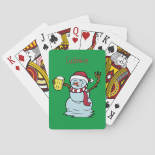 Baraja De Cartas Beer-Beer Snowman borracho Thunder_Cove