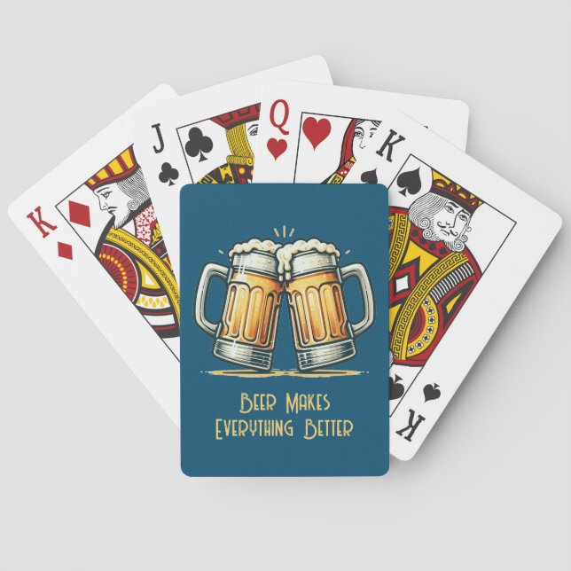 Baraja De Cartas Beer Makes Everything Better (Reverso)