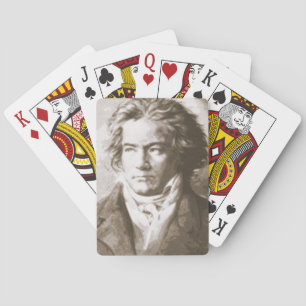 Baraja De Cartas Beethoven En Sepia