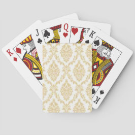 Baraja De Cartas Beige Damask