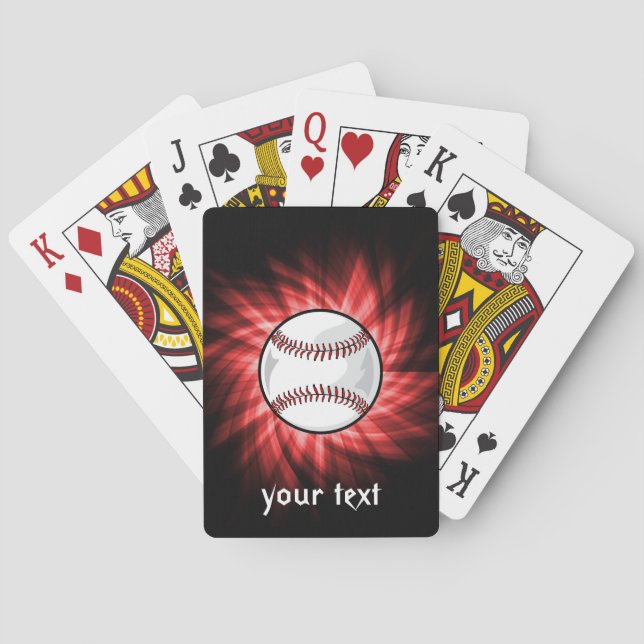 Baraja De Cartas Béisbol Rojo (Reverso)