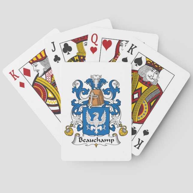 Baraja De Cartas Belchamp Family Crest (Reverso)