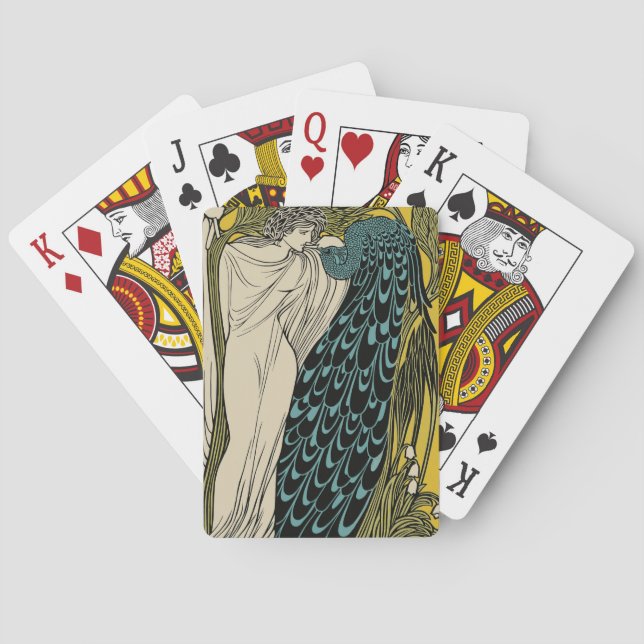 Baraja De Cartas Bella Artes Pájaro Nuevo (Reverso)