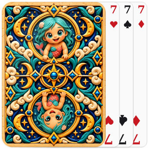 Baraja De Cartas Bella Sirena Bebé, Mitológica