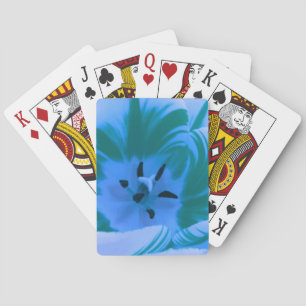 Baraja De Cartas Bellas tarjetas de juego Blue Tulip