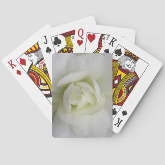 Baraja De Cartas Bellas tarjetas de juego de claveles blancos