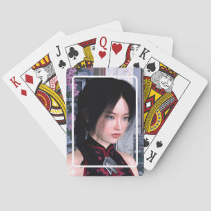 Baraja De Cartas Belleza asiática