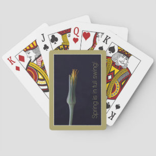 Baraja De Cartas Belleza oculta de la floral de la primavera motiva