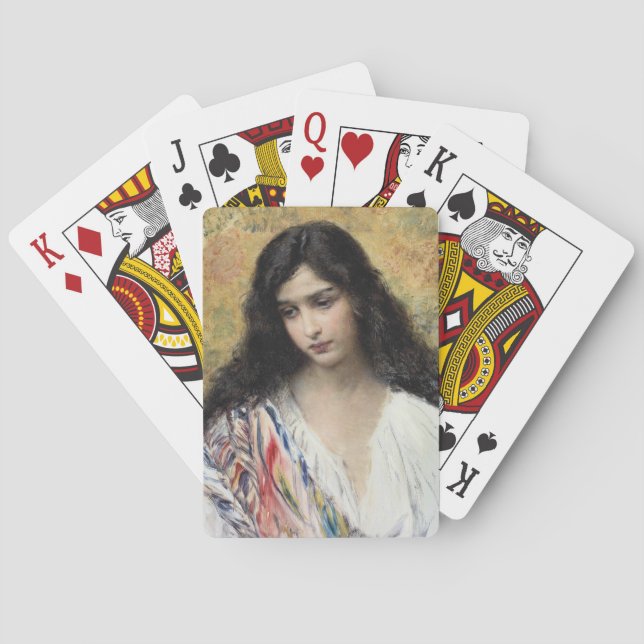 Baraja De Cartas Belleza rusa (por Konstantin Makovsky) (Reverso)