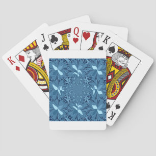 Baraja De Cartas Bello arte asombroso iridiscente azul caleidoscopi