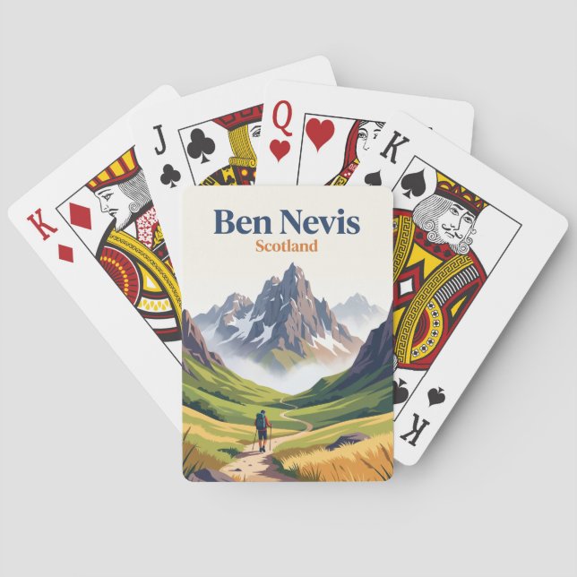 Baraja De Cartas Ben Nevis Escocia (Reverso)