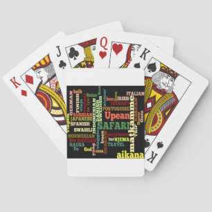 Baraja De Cartas Bendiciones de Viajes Internacionales