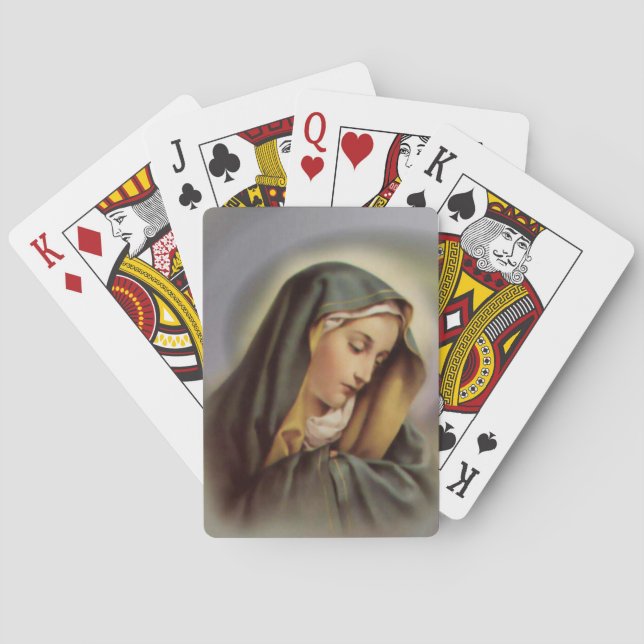 Baraja De Cartas Bendita Virgen María (Reverso)