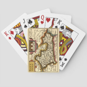 Baraja De Cartas Berkshire Barkshire County England Mapa anticuario