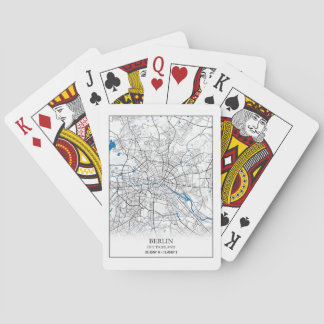 Baraja De Cartas Berlín Deutschland Alemania Mapa de viajes