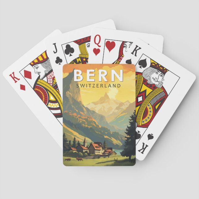 Baraja De Cartas Berna Suiza Viaje al arte (Reverso)