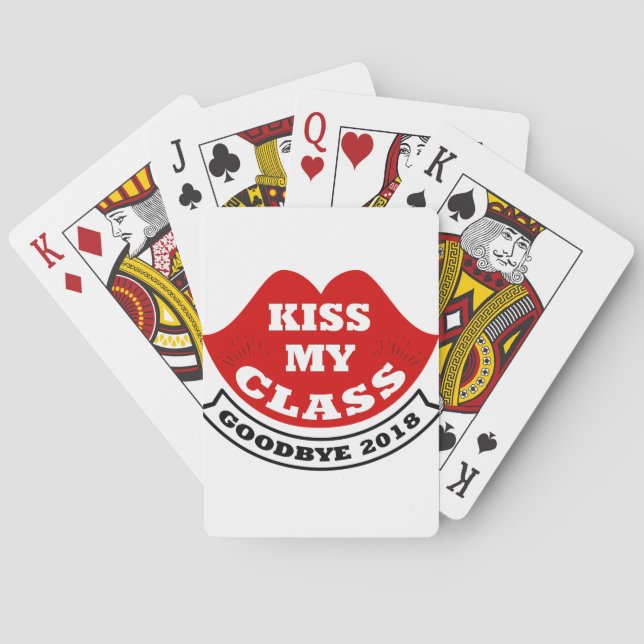 Baraja De Cartas besa mi clase 2018 (Reverso)