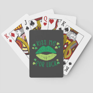 Baraja De Cartas Bésame por la suerte del día de los patronos
