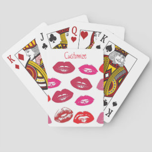 Baraja De Cartas Besando los labios rojos Thunder_Cove