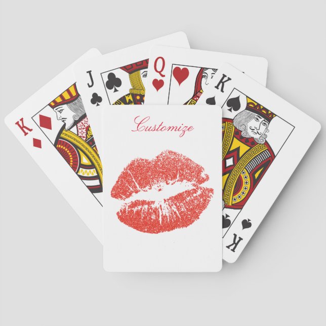 Baraja De Cartas Besar labios rojos Thunder_Cove (Reverso)