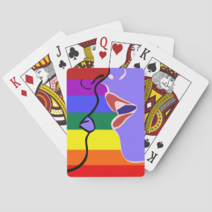 Baraja De Cartas Beso de amor homosexual LGBTQ