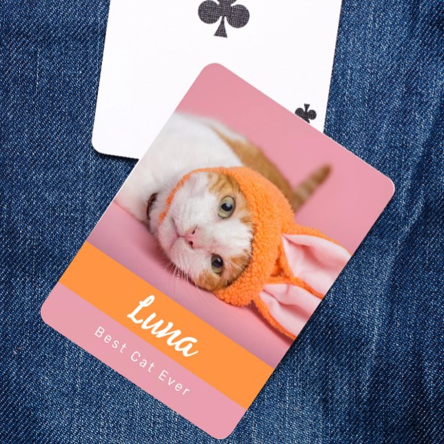 Baraja De Cartas Best Cat Ever Personalized Poker Cards (Subido por el creador)