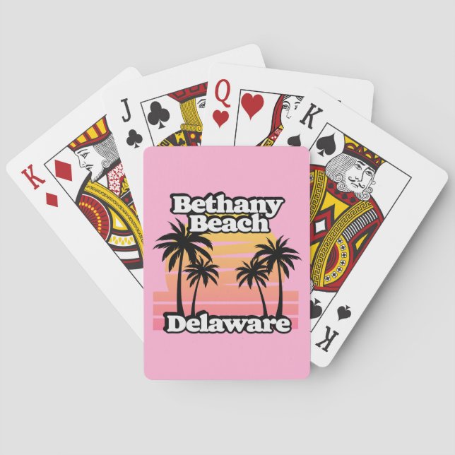 Baraja De Cartas Bethany Beach Delaware (Reverso)