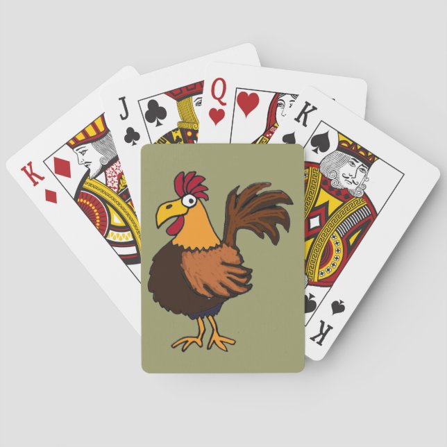 Baraja De Cartas BI- Funky Rooster Playing Cards (Reverso)