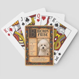 Baraja De Cartas Bichon Frise, Arte de Bestiario Medieval