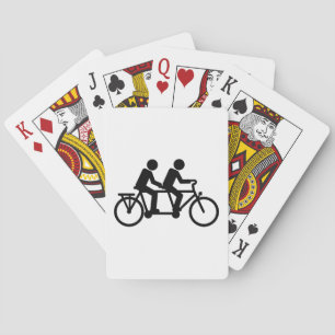 Baraja De Cartas Bici en tándem de la bicicleta