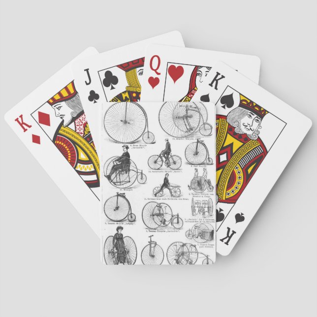 Baraja De Cartas Bicicleta de rueda alta Penny Farthing (Reverso)