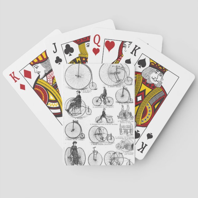 Baraja De Cartas Bicicleta de rueda alta Penny Farthing (Reverso)