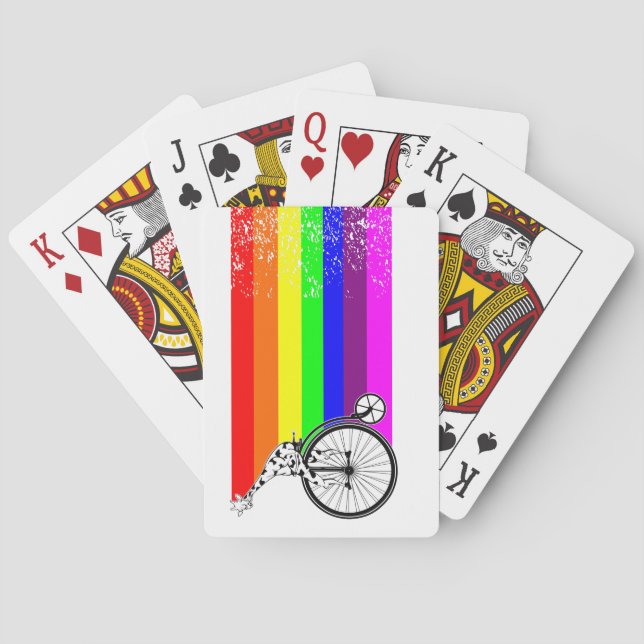 Baraja De Cartas Bicicleta del orgullo gay (Reverso)