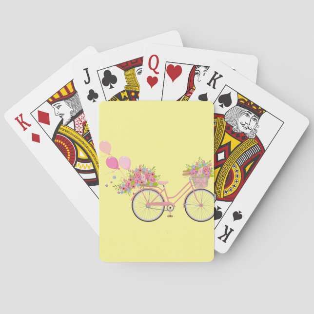 Baraja De Cartas Bicicleta rosa caprichosa (Reverso)