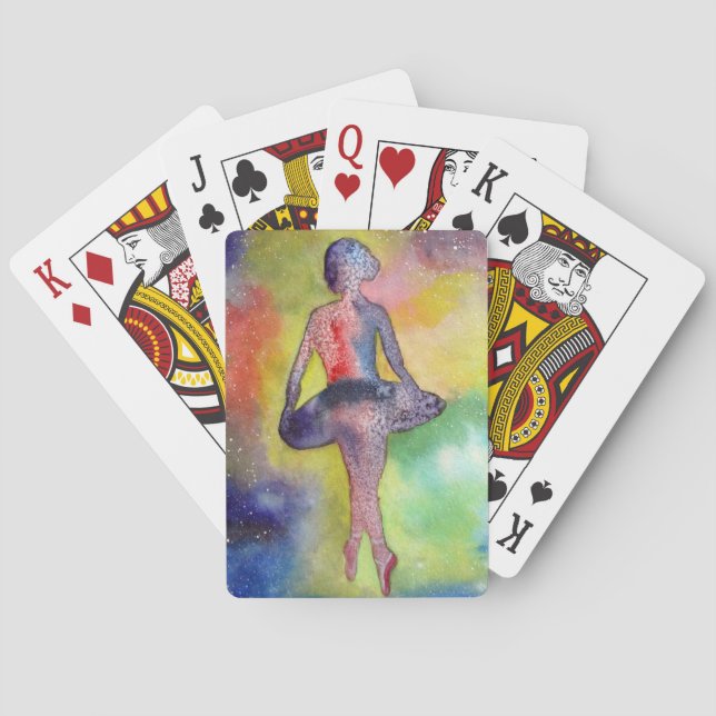 Baraja De Cartas Bicycle® Poker Cards Ballerina Resumen (Reverso)