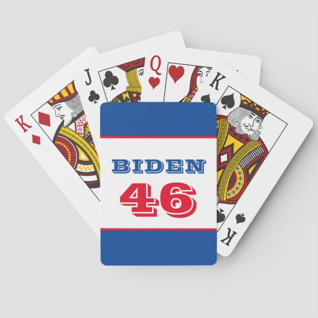 Baraja De Cartas Biden 46 estilo colegiado (Reverso)