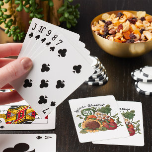 Baraja De Cartas Bienvenida otoño cosecha otoño