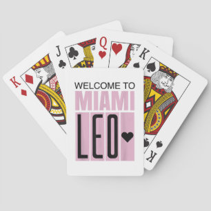 Baraja De Cartas Bienvenido a Miami Leo 10 - GOAT